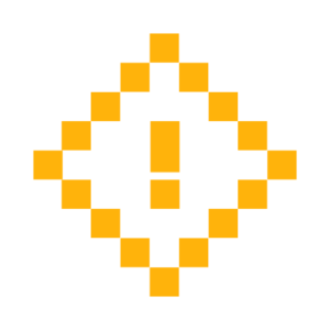 Image of a yellow icon with a diamond with an exclamation inside for Fuse Fleet Risk Management.