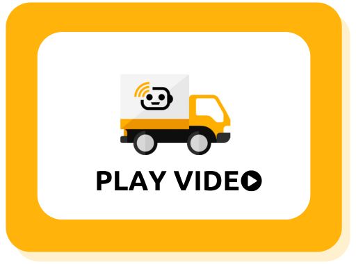Image of a call to action button with the Fuse Fleet truck and Play Video for Brokers