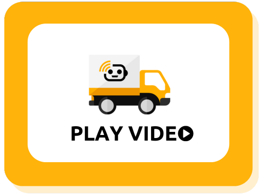 Image of a call to action button with the Fuse Fleet truck and Play Video for Brokers
