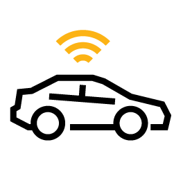 Icon to access information on sharing GPS data for Fuse Fleet.