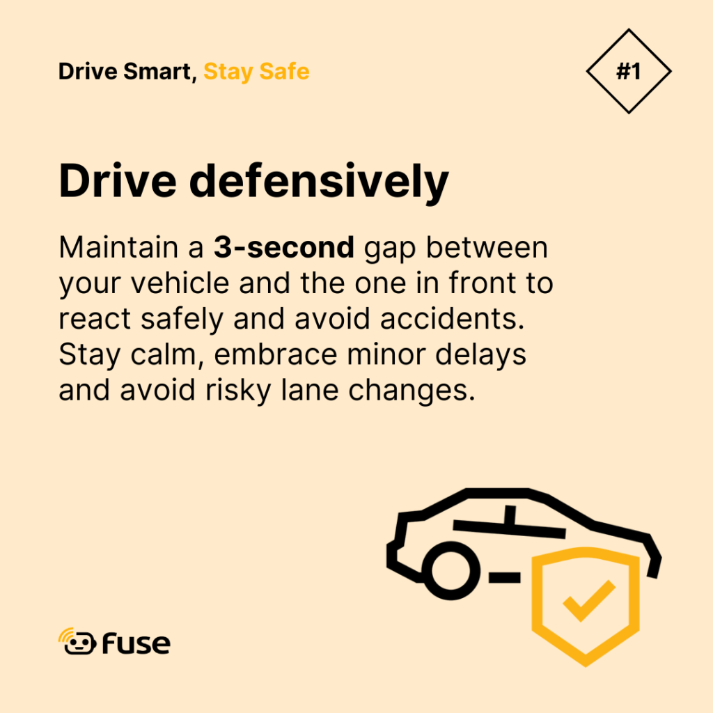 Fuse Fleet Safety Tip 1 - Drive defensively image.