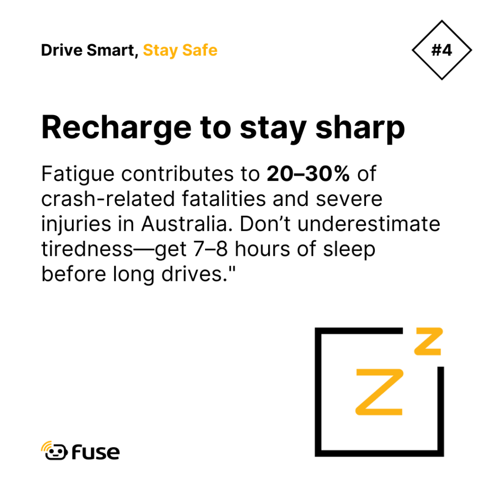 Fuse Fleet Safety Tip 4 - Recharge to stay sharp image.