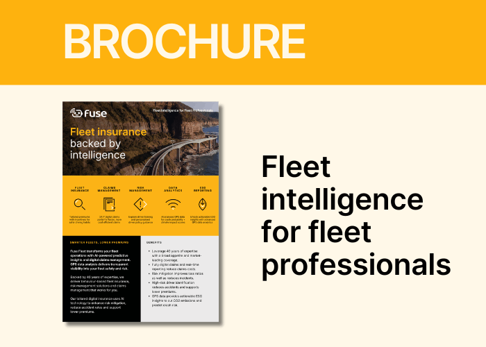 Title for Fuse Fleet Brochure - Fleet intelligence for fleet professionals - Resources