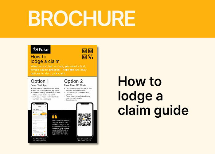 Title for Fuse Fleet Brochure - How to lodge a claim guide - Resources